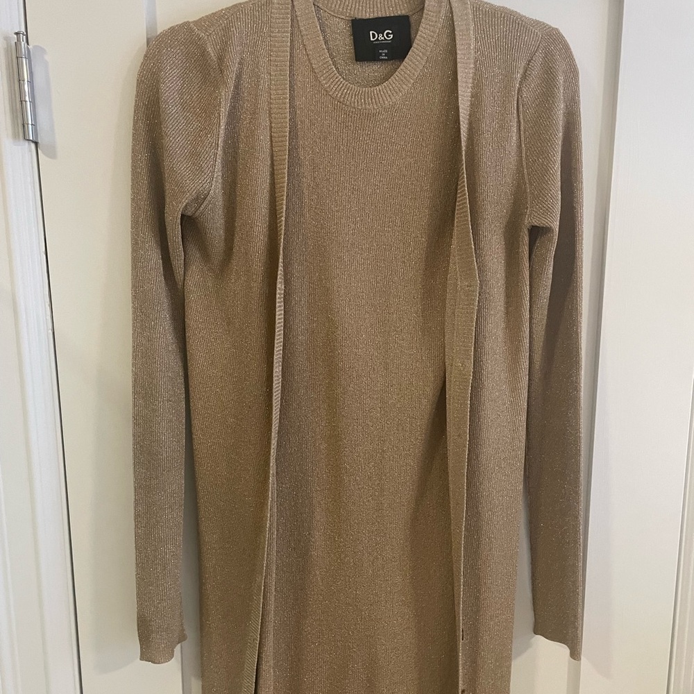 Gold D&G sweater dress set